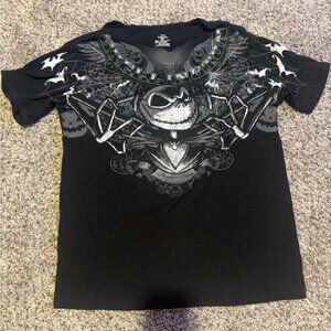 Jack the Skeleton Black Graphic Men's T-Shirt